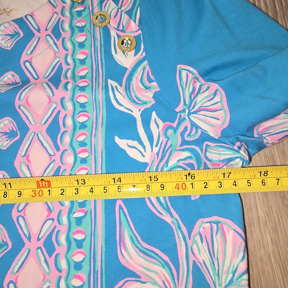 Lilly Pulitzer Blue and Pink Dress - Picture 7 of 9